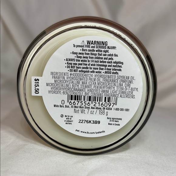 White Barn Black Cherry Merlot Scented Candle - Picture 2 of 3